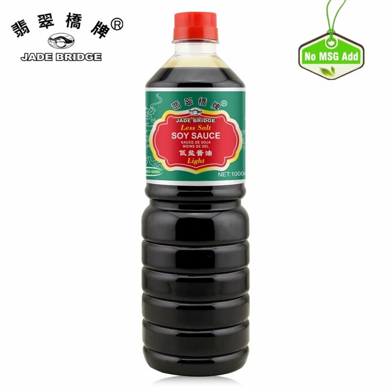 Traditional Less Sodium All-Purpose Seasoning Wholesale 625 Ml Jade Bridge Less Salt Light Soy Sauce
