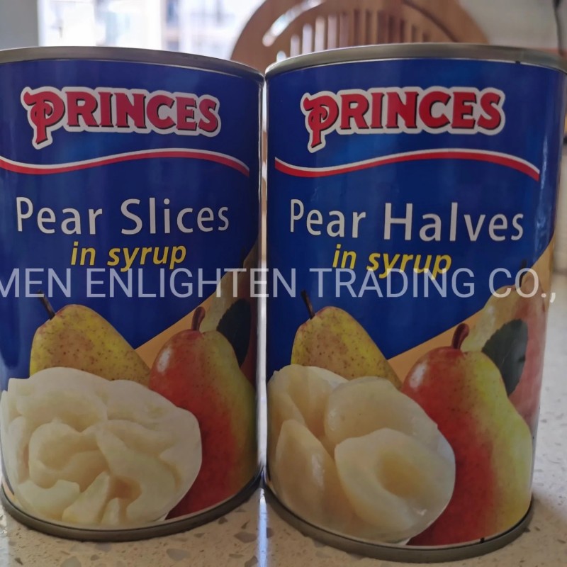 No Preservatives Natural No Added Sweeteners Canned Fruit Pear Halves