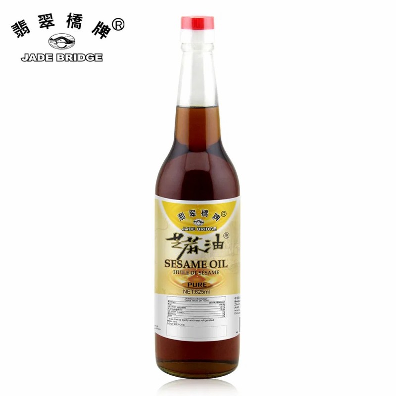 OEM Factory 625 Ml Jade Bridge Pure Sesame Oil Bulk for Supermarket Cuisine