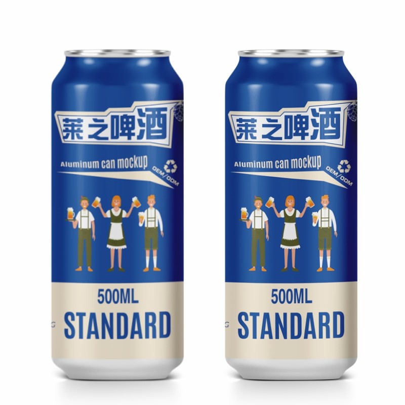 Factory Custom Beverage Manufacturer 500ml Brewing Malt Alcoholic Beverage Beer Extra Strong Carft Lager Light Wheat Beer in Cans