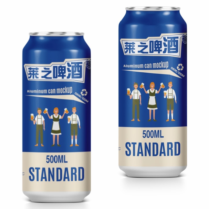 Factory Custom Beverage Manufacturer 500ml Brewing Malt Alcoholic Beverage Beer Extra Strong Carft Lager Light Wheat Beer in Cans
