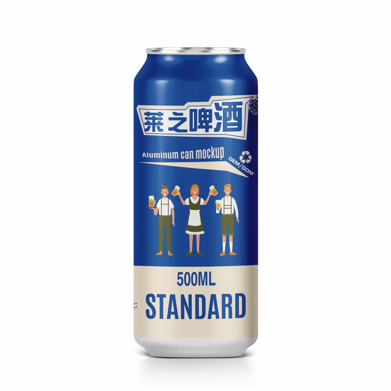 Factory Custom Beverage Manufacturer 500ml Brewing Malt Alcoholic Beverage Beer Extra Strong Carft Lager Light Wheat Beer in Cans