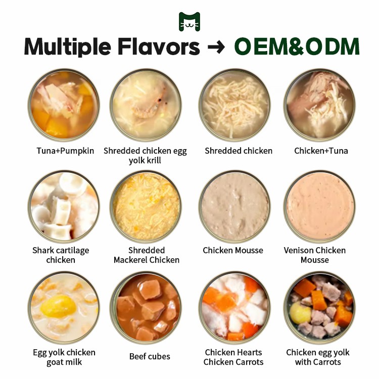 Free Sample/OEM/ODM High Protein Grain-Free Organic Wet Cat and Dog Can