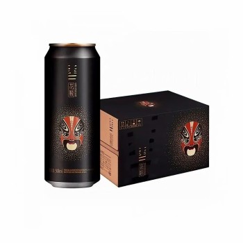 High-End Beer 500ml Chinese Cultural Elements Top Heritage Snow Beer Opera Mask Series in Aluminum Cans