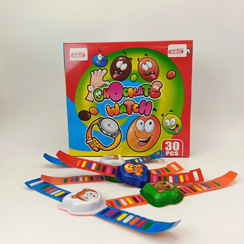 Wearable Animal Print Strap Chocolate in The Shape of a Cartoon Watch