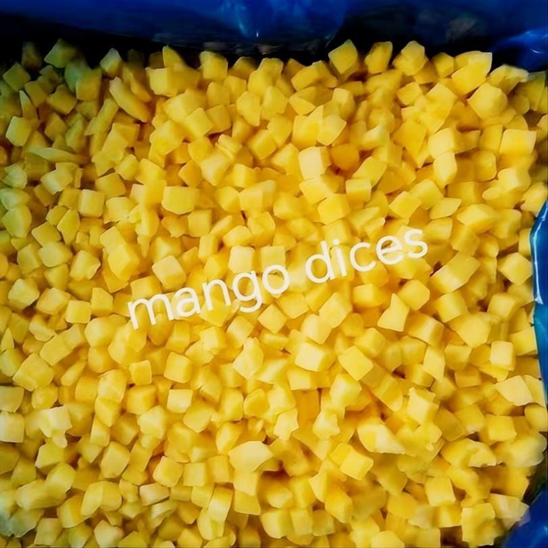 2025 New Season 100% Natural No Additive Organic IQF Frozen Mango Half Dice Slice BRC HACCP Halal Kosher Certified Custom Packaging Available
