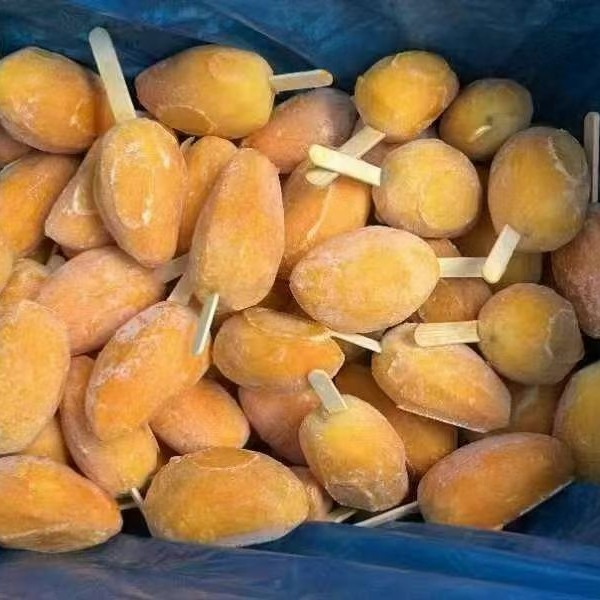 2025 New Season 100% Natural No Additive Organic IQF Frozen Mango Half Dice Slice BRC HACCP Halal Kosher Certified Custom Packaging Available