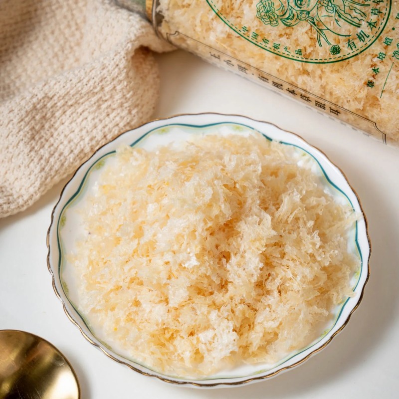 Organically Herbal White Fungus, Wall-Broken & Finely Ground for Easy Gel Release