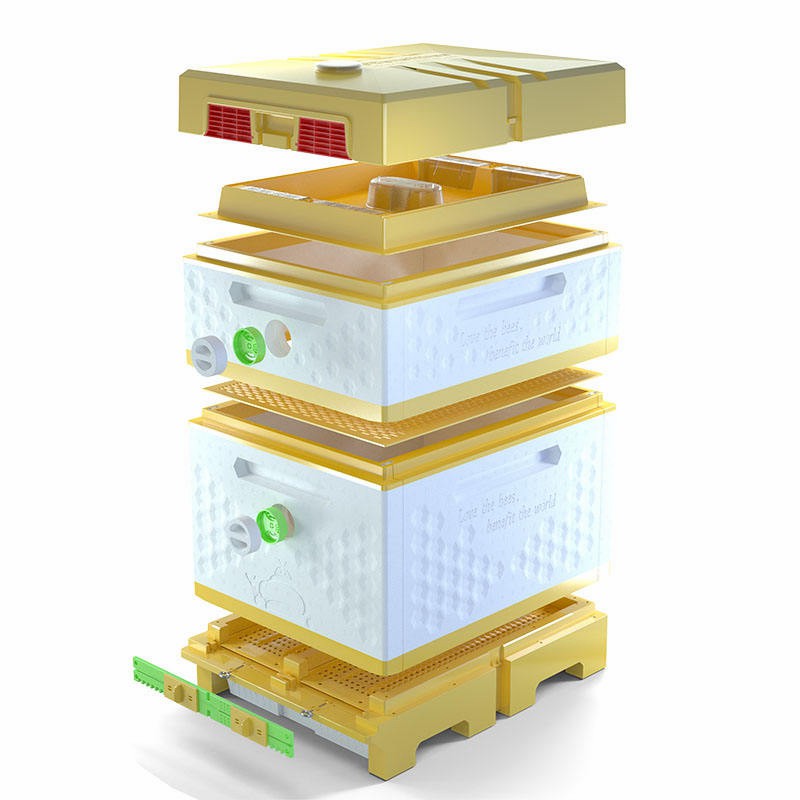 Apiculture Honey Bee Hive Dadant Plastic Beehive for Beekeeper