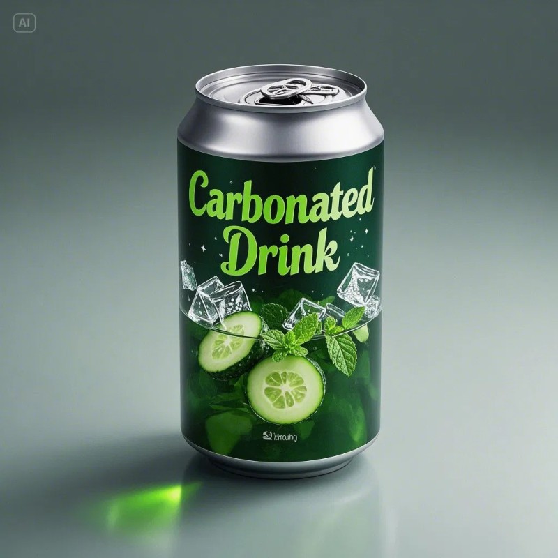 OEM Organic Lime Carbonated Sparkling Drink with Custom Logo