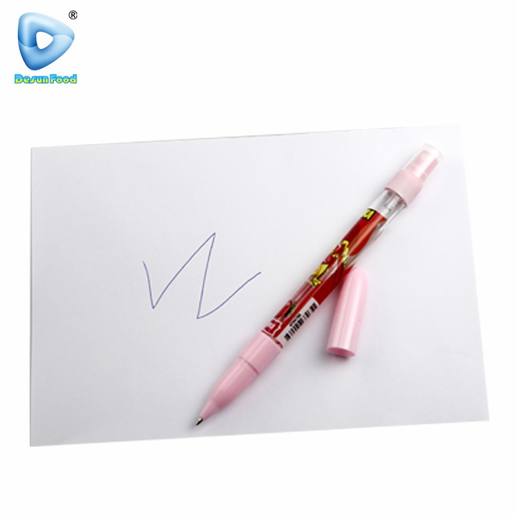 Wholesale Custom Colorful Fruit Flavor Pen Toy Liquid Spray Candy