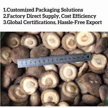 IQF Frozen Shiitake Whole Frozen Cultivated Mushroom