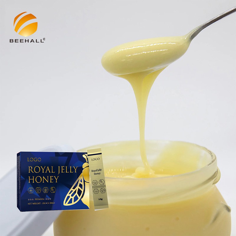 Beehall Organic Food Manufacturer HACCP GMP Raw Royal Jelly Honey