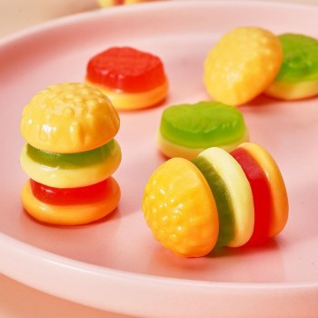 Wholesale Candy Factory Hamburger Gummy Candy Food