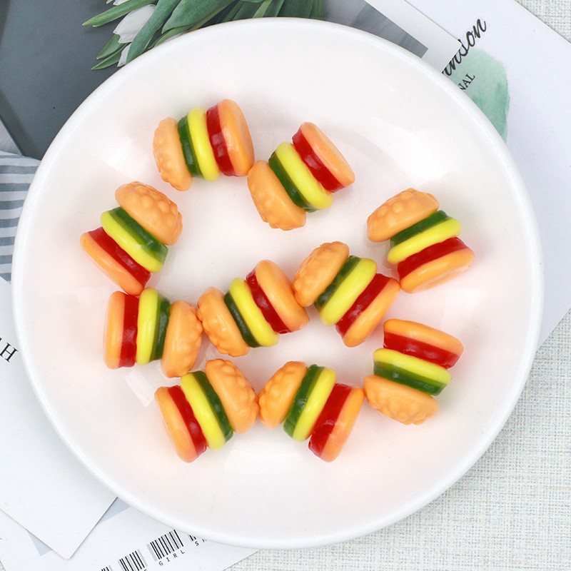 Wholesale Candy Factory Hamburger Gummy Candy Food