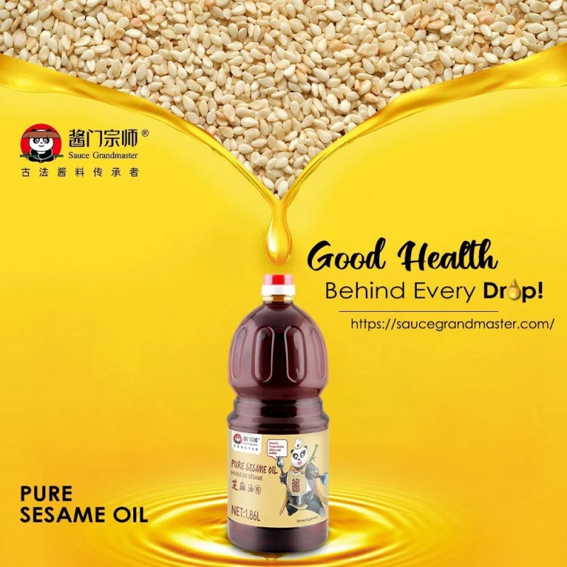 Manufacturer Vegetable Seasoning Oil Wholesale Bulk Halal Kosher 150ml Pure Sesame Oil for Supermarkets