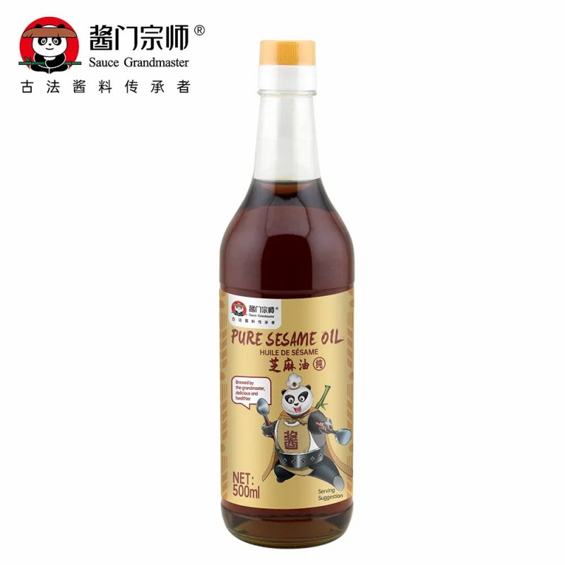 Manufacturer Vegetable Seasoning Oil Wholesale Bulk Halal Kosher 150ml Pure Sesame Oil for Supermarkets