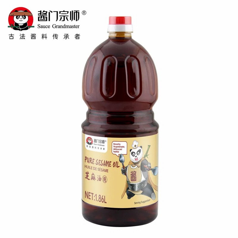 Manufacturer Vegetable Seasoning Oil Wholesale Bulk Halal Kosher 150ml Pure Sesame Oil for Supermarkets