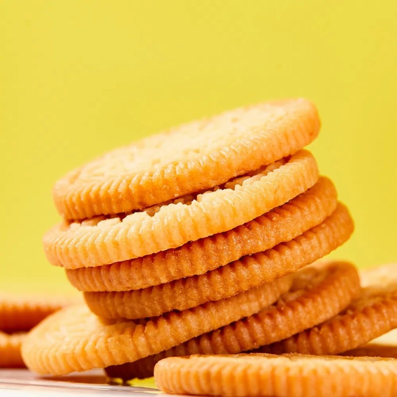 Bulk Weighing Crisp Butter Cracker Butter Scallion Biscuit in Stock