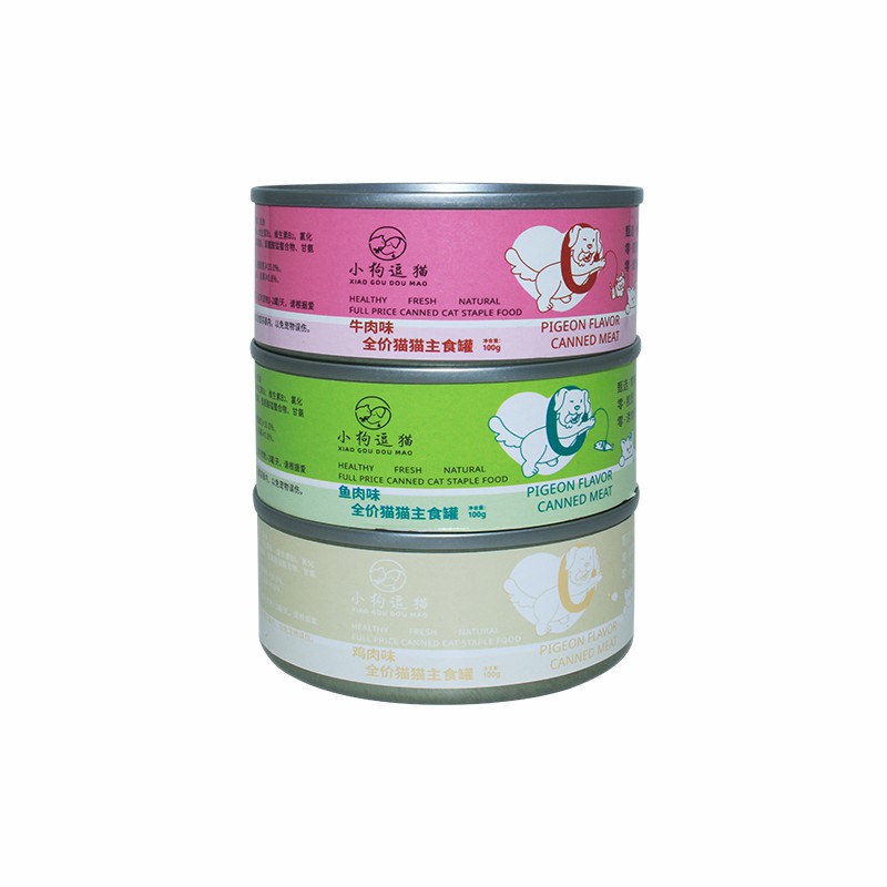 Wholesale Custom Label Healthy Natural Organic Formula Chicken / Tuna / Beef / Cod / Duck / Sea Snack / Fish Broth Sea Canned Pet/Cat Wet Food