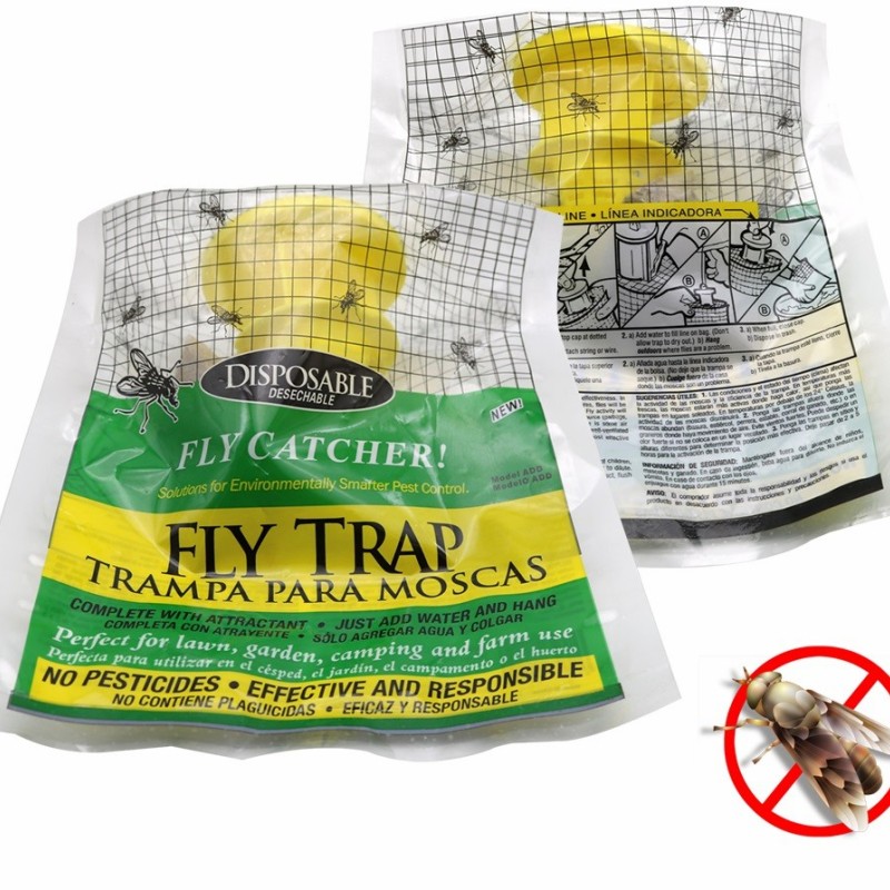 Outdoor Fly Traps Bag Fly Control Trap with Bait