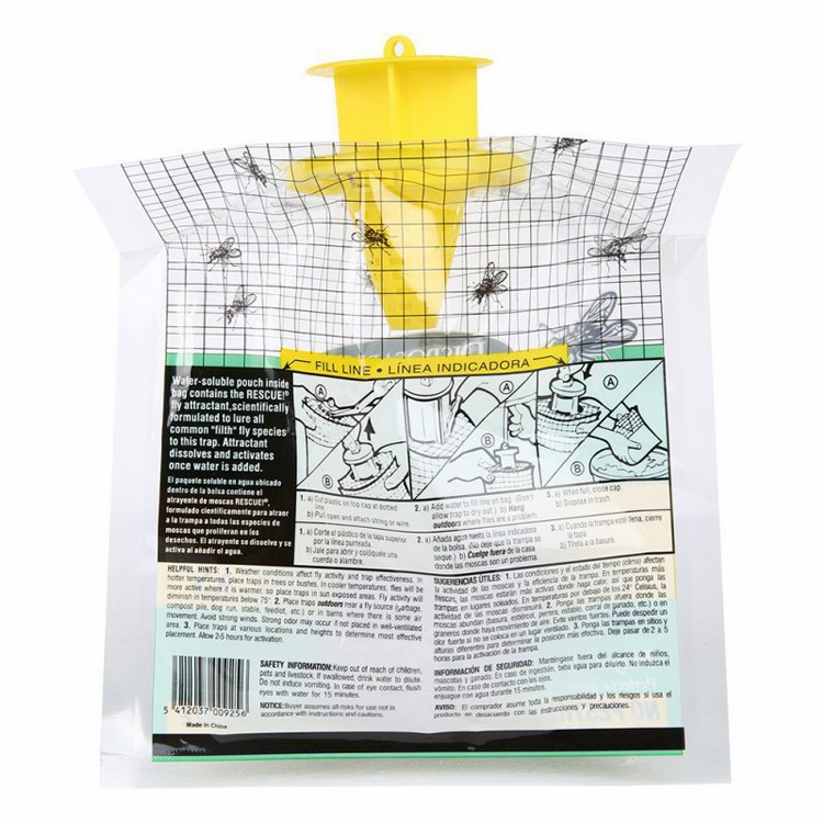 Outdoor Fly Traps Bag Fly Control Trap with Bait
