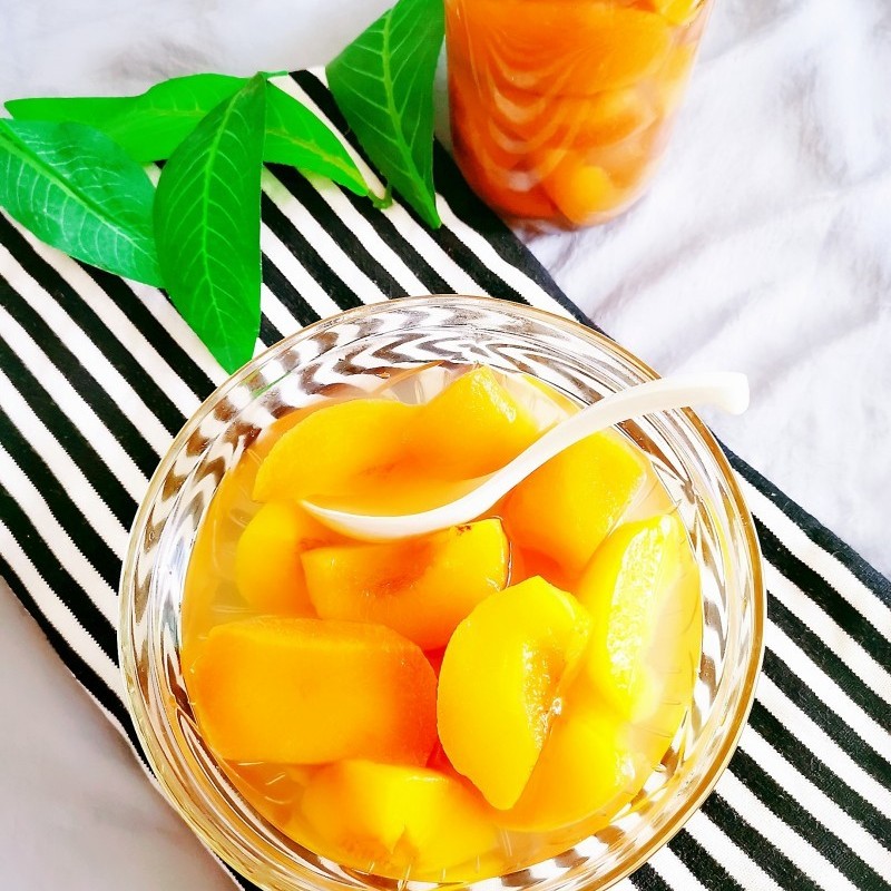 Healthy Fresh 3000g Rock Sugar Luxury Yellow Peach Catering Food Can Fruit