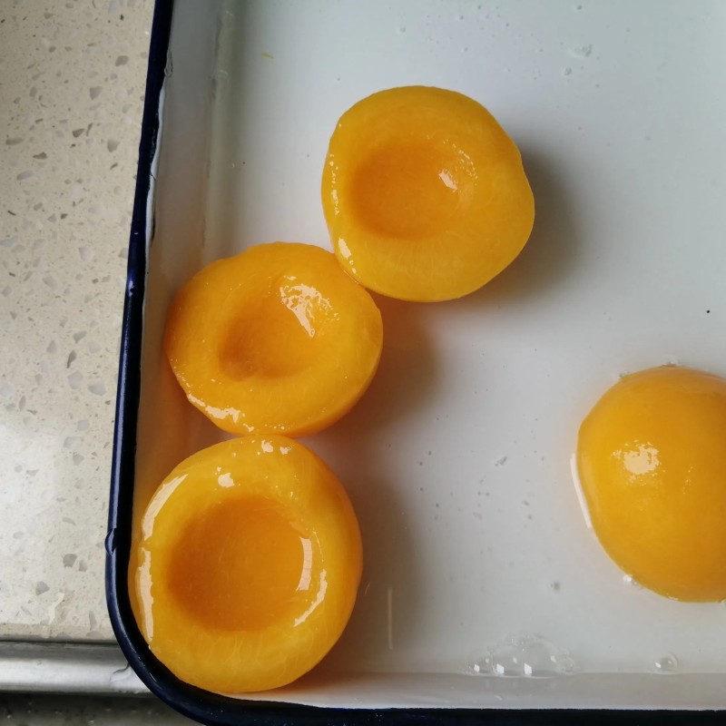 Healthy Fresh 3000g Rock Sugar Luxury Yellow Peach Catering Food Can Fruit