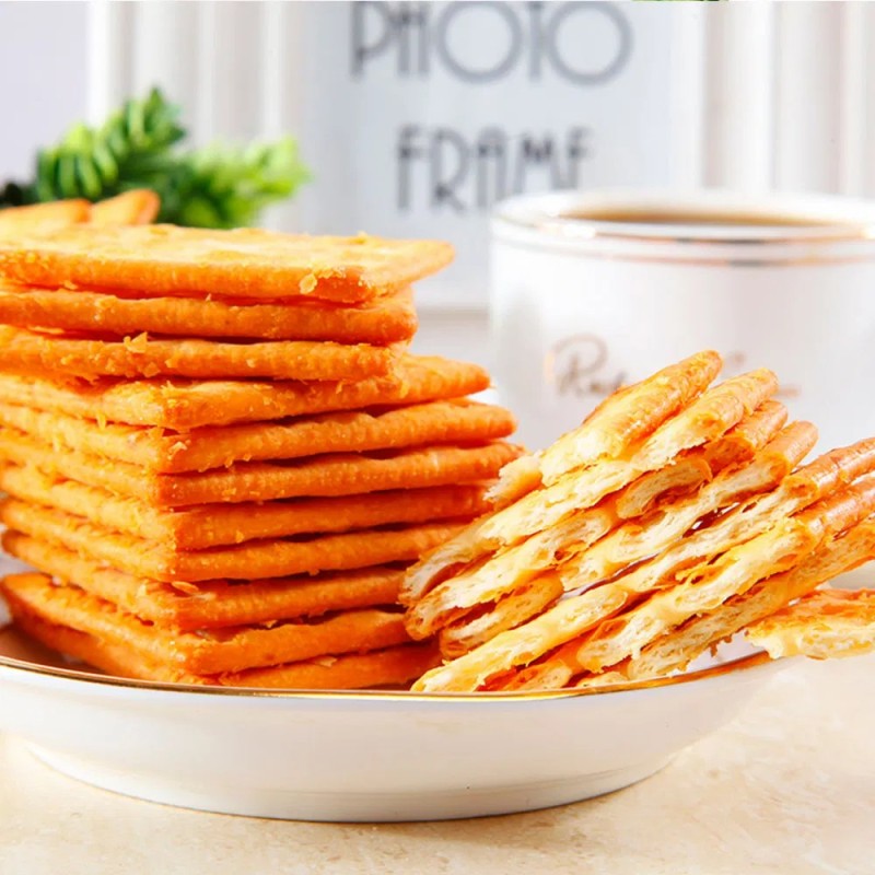 High Quality 430g Cream Cracker Soda Cracker Snack Food Cream Cracker