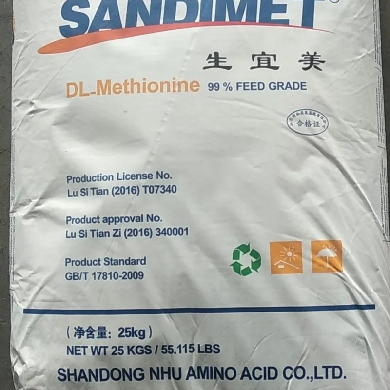 Amino Acid Feed Additives Feed Grade Dl-Methionine 99%