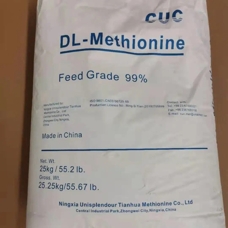 Amino Acid Feed Additives Feed Grade Dl-Methionine 99%