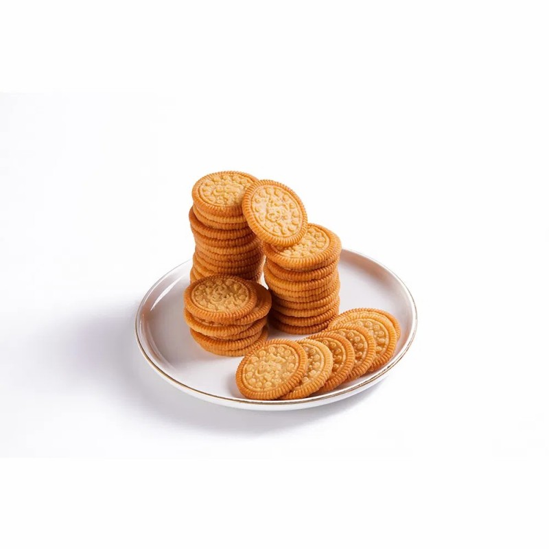 Brown Crisp Butter Cracker Rich Scallion Flavor Butter Scallion Biscuit in Stock