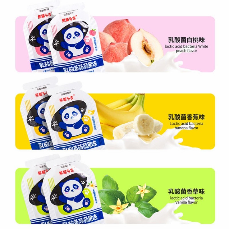 Konjac Jelly with Lactic Acid Bacteria Candy Fruit Flavor Jelly