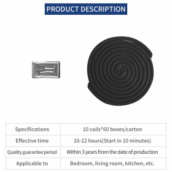 Kingcat Micro-Smoke Black Mosquito Coil for Outdoor Use in China