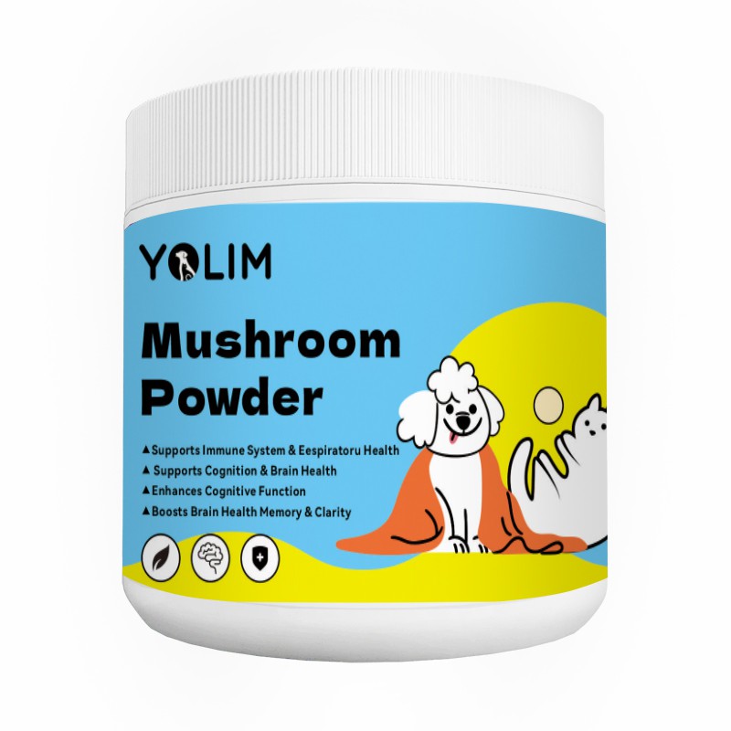 Mushroom Powder for Pet Daily Nutrition Immune Booster Pet Supplement OEM
