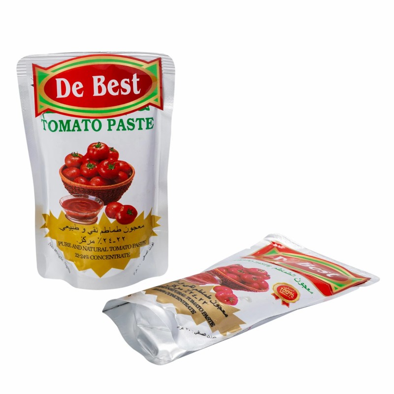 Brix 22-24 Tomato Paste 70g Price in Stand Pouch