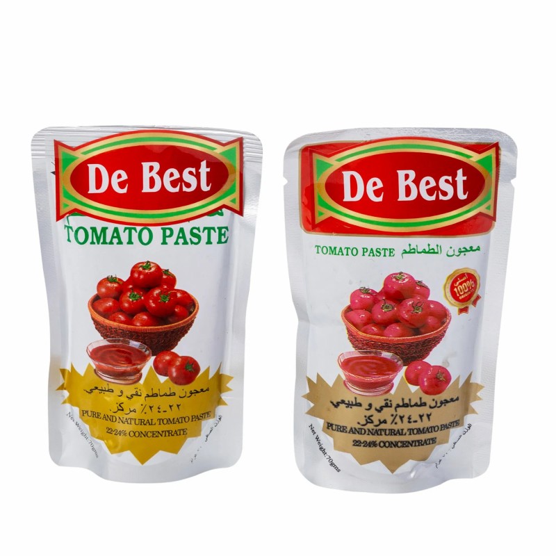 Brix 22-24 Tomato Paste 70g Price in Stand Pouch
