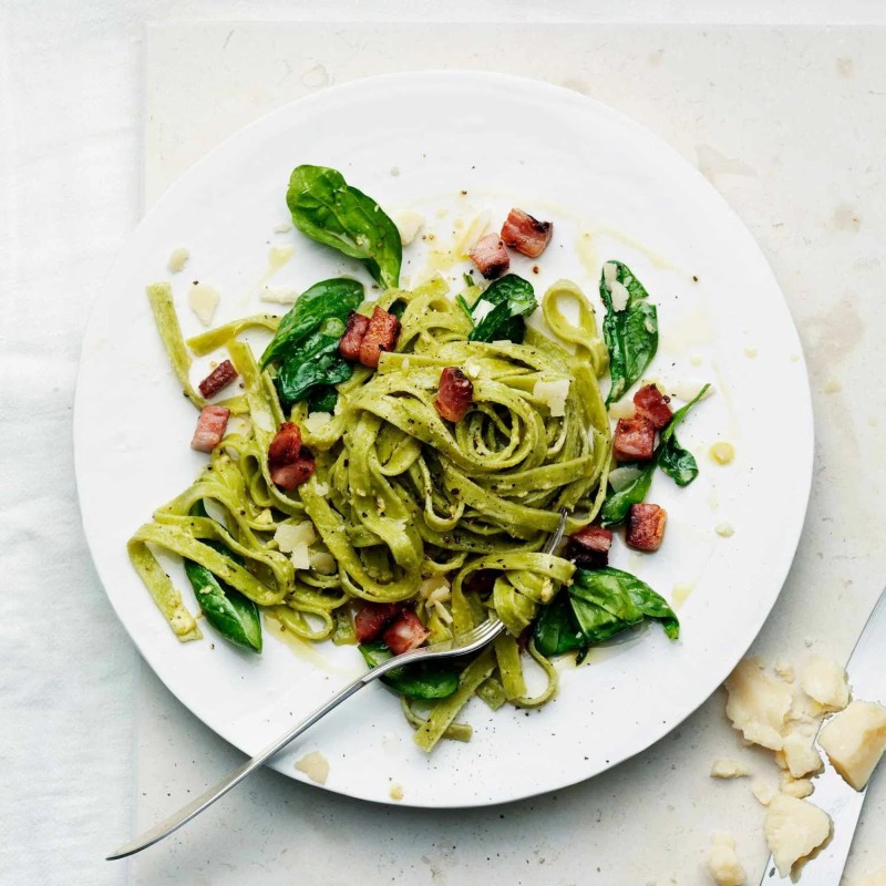 Nutrient-Rich Edamame Fettuccine: Green Goodness in Every Bite