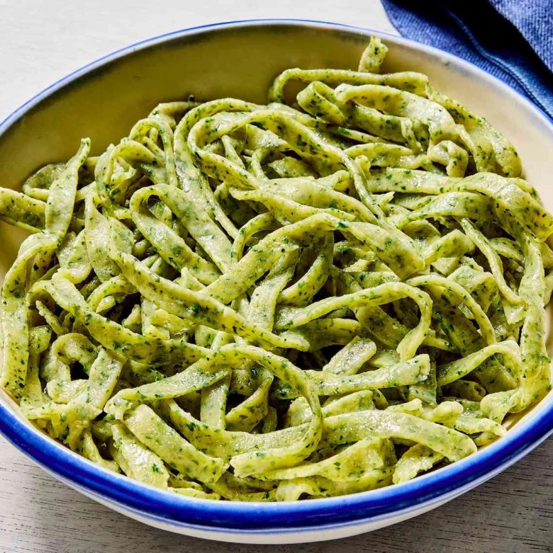 Nutrient-Rich Edamame Fettuccine: Green Goodness in Every Bite
