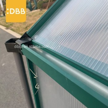 Single Sliding Door Aluminum Frame Glasshouse