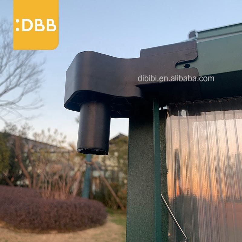 Single Sliding Door Aluminum Frame Glasshouse