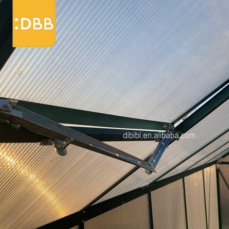 Single Sliding Door Aluminum Frame Glasshouse