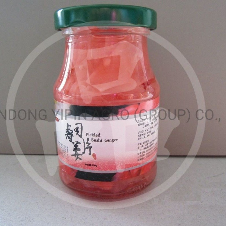 Sushi Ginger in Pink Colour & Natural Colour with Glass Jar