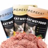Grain-Free Cat Wet Food Pouch - 4 Flavors (Salmon/Tuna/Chicken) Meat Soup Snack
