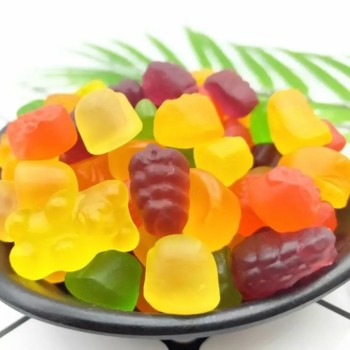 Wholesale Bulk Halal Gummy Candy Low Price Fruit Soft Sugar Sour Sweet Taste Assorted Heart Ball Gummy Candy