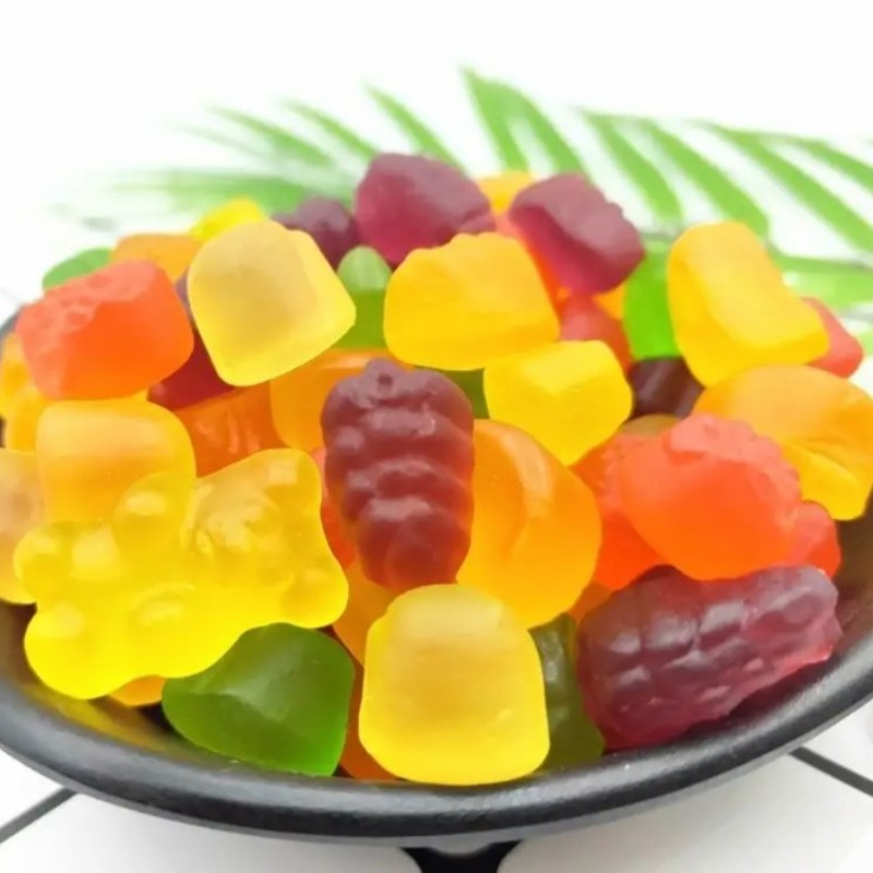 Wholesale Bulk Halal Gummy Candy Low Price Fruit Soft Sugar Sour Sweet Taste Assorted Heart Ball Gummy Candy