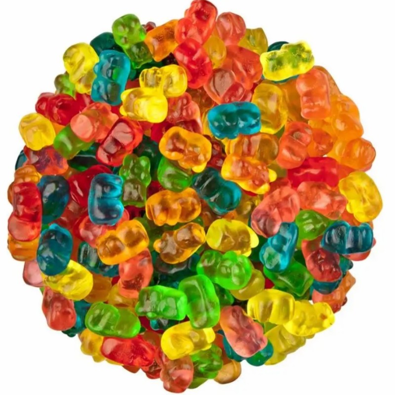 Wholesale Bulk Halal Gummy Candy Low Price Fruit Soft Sugar Sour Sweet Taste Assorted Heart Ball Gummy Candy