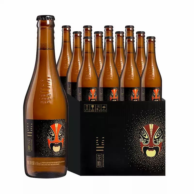 Premium Quality Snow Beer Opera Mask Series Bottle Packaging Lager Beer