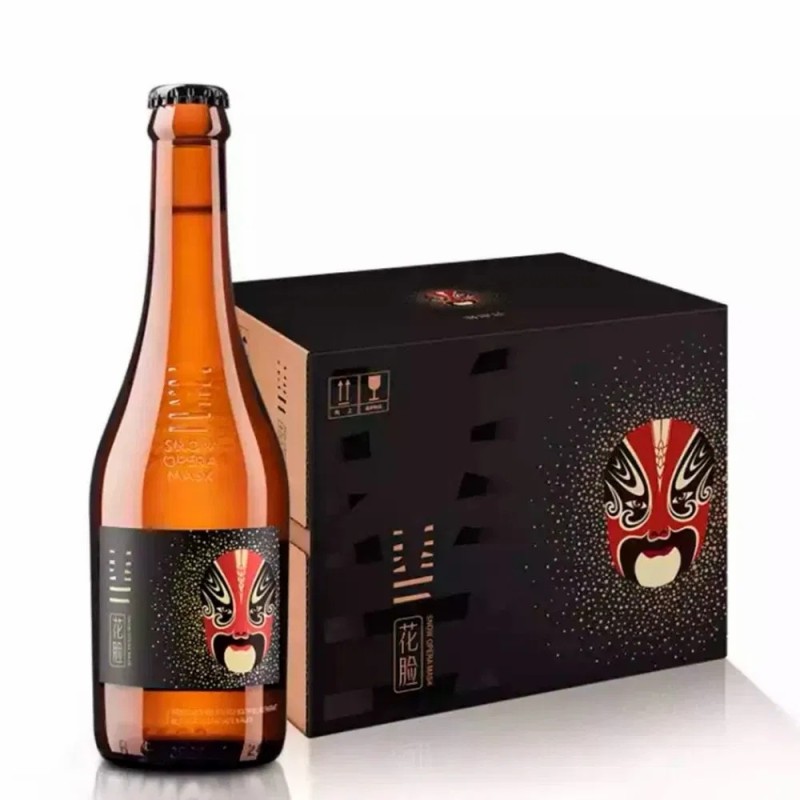 Premium Quality Snow Beer Opera Mask Series Bottle Packaging Lager Beer