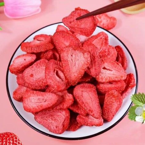 Freeze-Dried Strawberry Slice with Suger